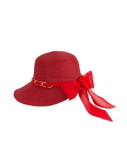 Hepburn Fashion Sun Hat HA320138 RED